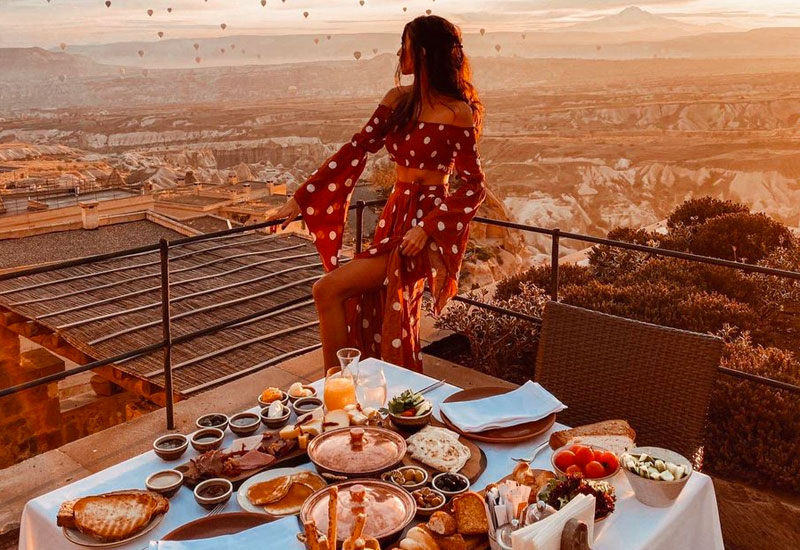petit-déjeuner en Cappadoce