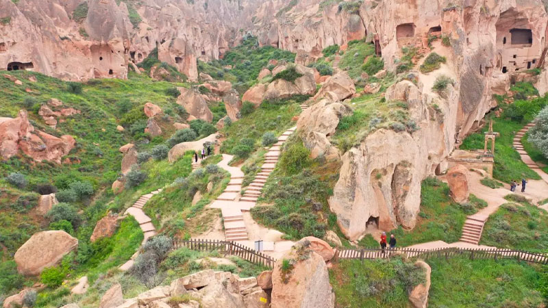La vallée de Zelve en Cappadoce